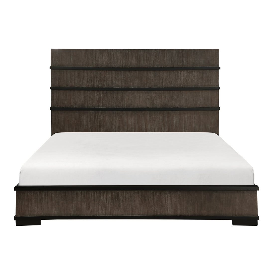 Acworth Brownish Gray Queen Panel Bed from Homelegance - Luna Furniture