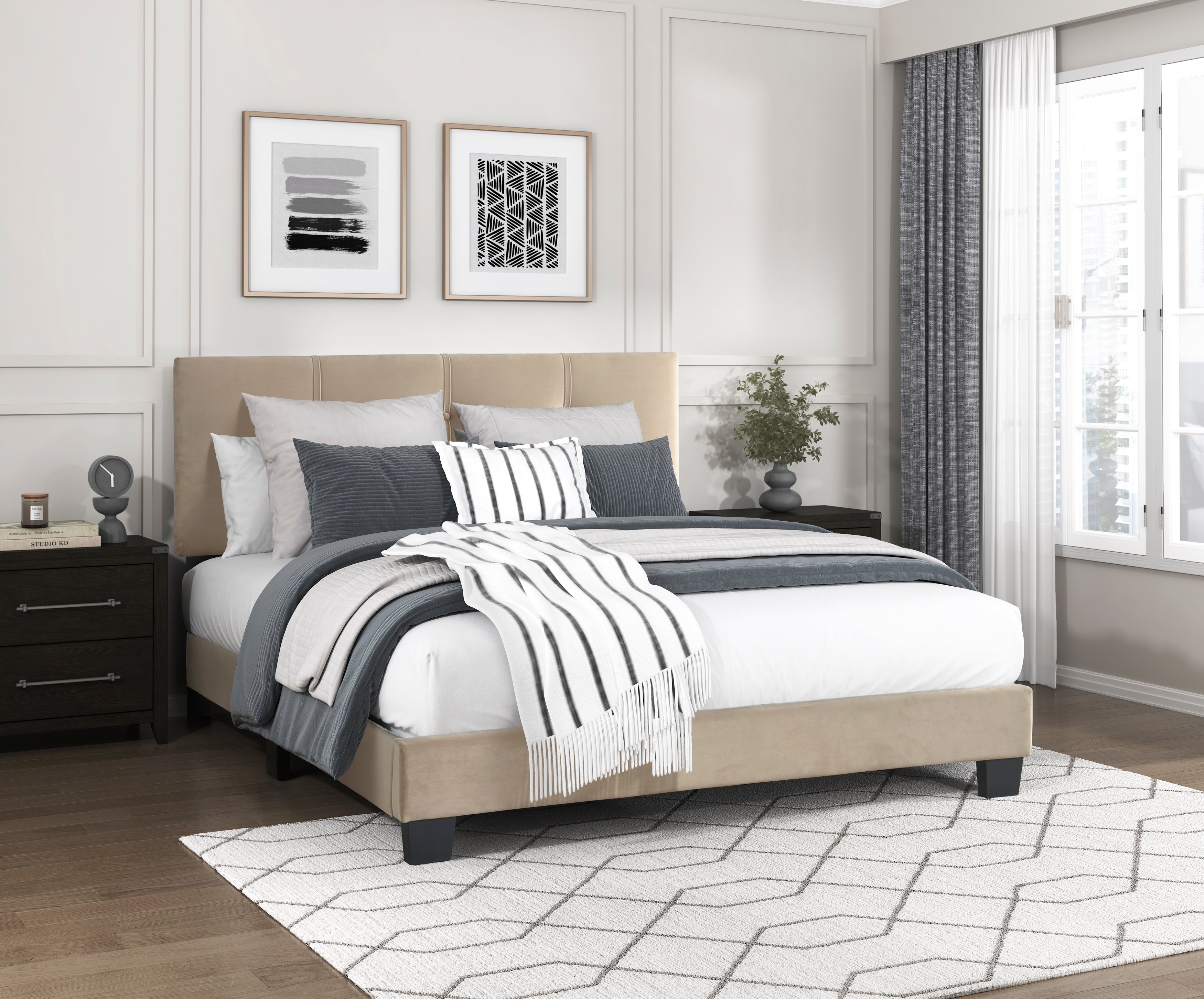 1350BRF-1 Full Platform Bed - 1350BRF-1