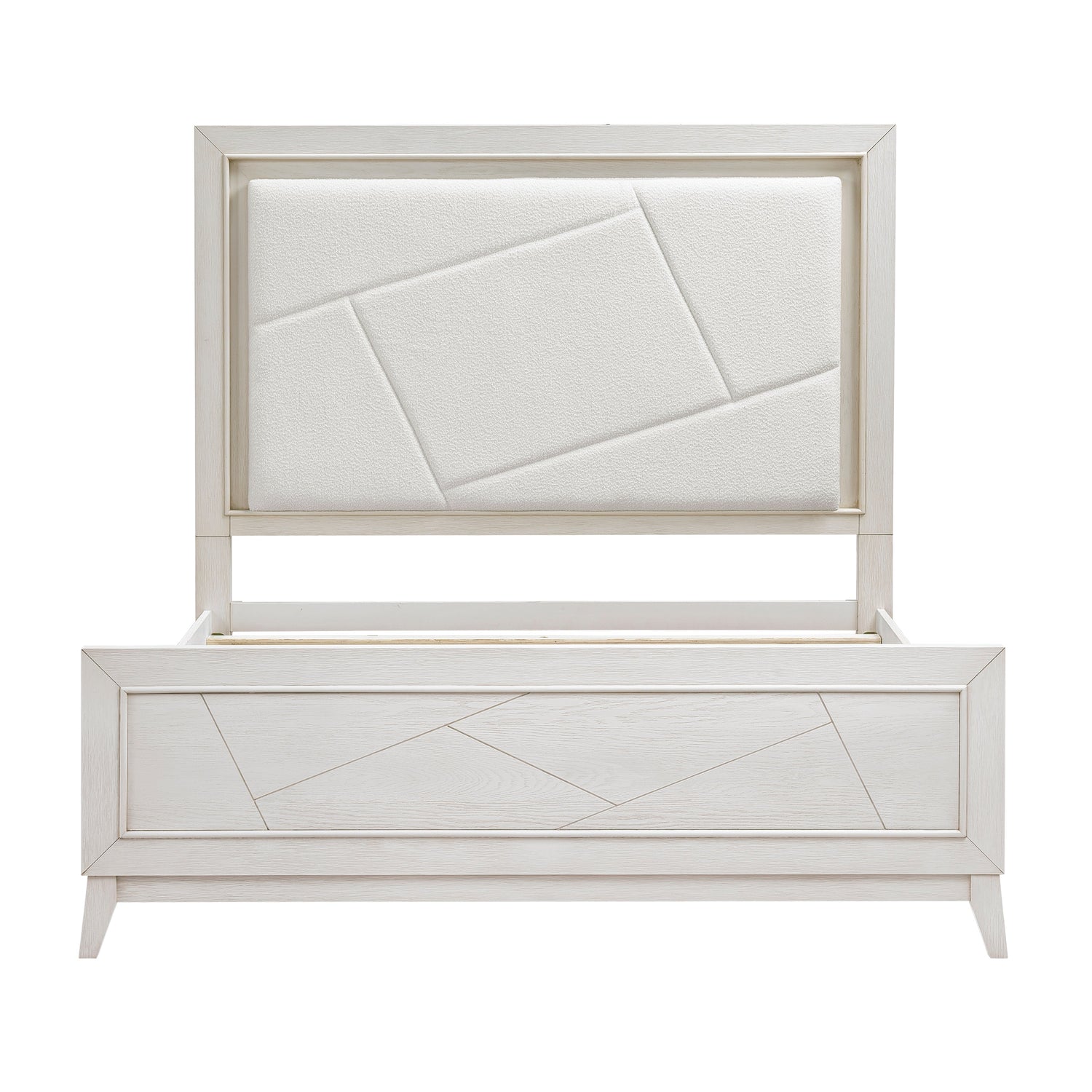 Asteria Antique White Queen Panel Bed from Homelegance - Luna Furniture