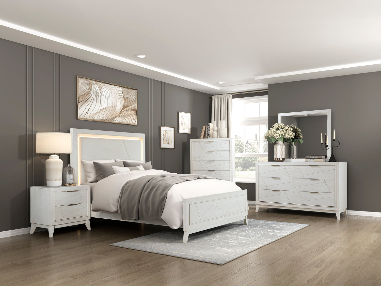 1355K-1EK* (3) Eastern King Bed - 1355K-1EK*