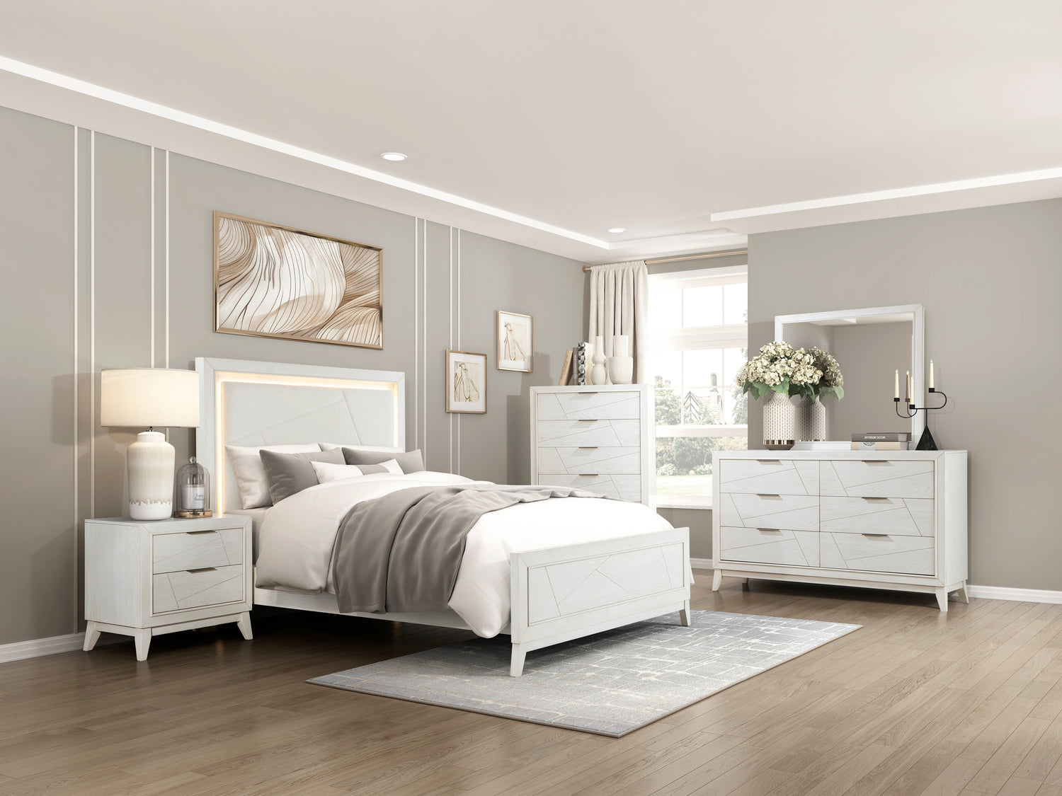 1355K-1EK* (3) Eastern King Bed - 1355K-1EK*