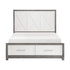 1366-1* (3) Queen Platform Bed with Footboard Storage - 1366-1*