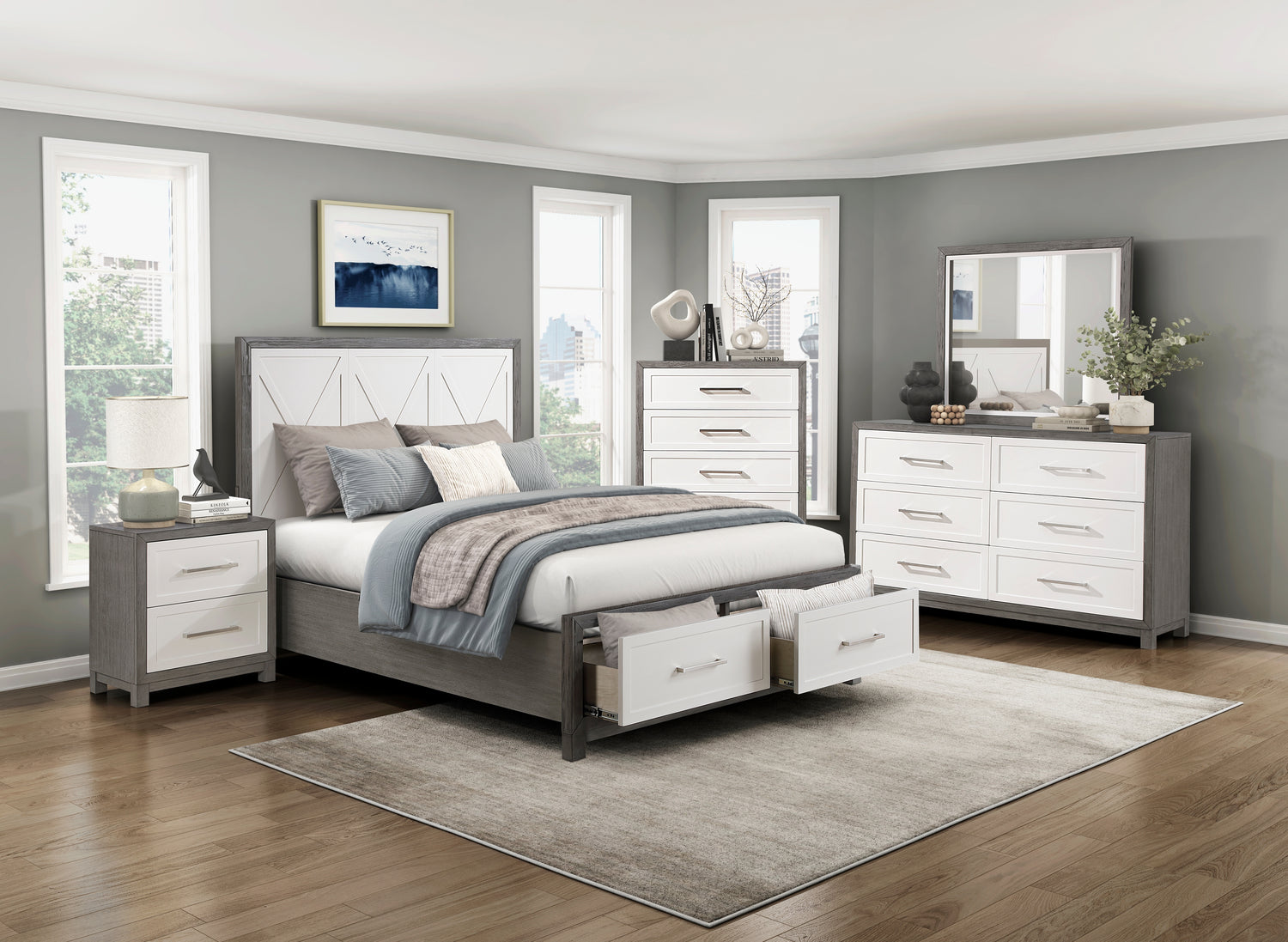 Rowan Ivory/Gray Dresser Bien Home Furniture Rowan Ivory/Gray Dresser Bien Home Furniture