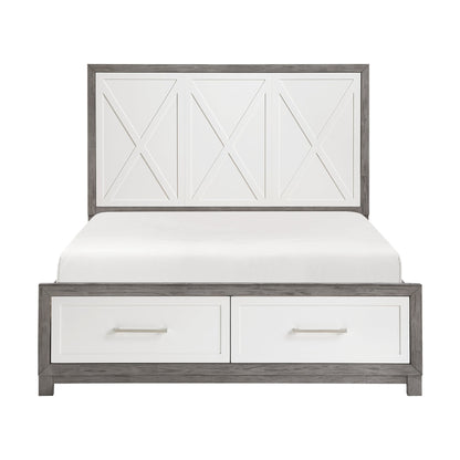Rowan Two-tone Storage Platform Bedroom Set from Homelegance - Luna Furniture