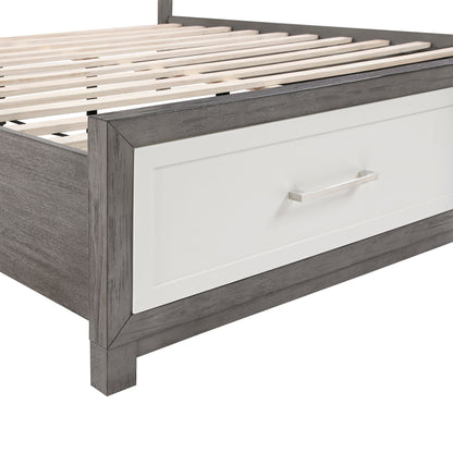 Rowan Two-tone King Storage Platform Bed from Homelegance - Luna Furniture