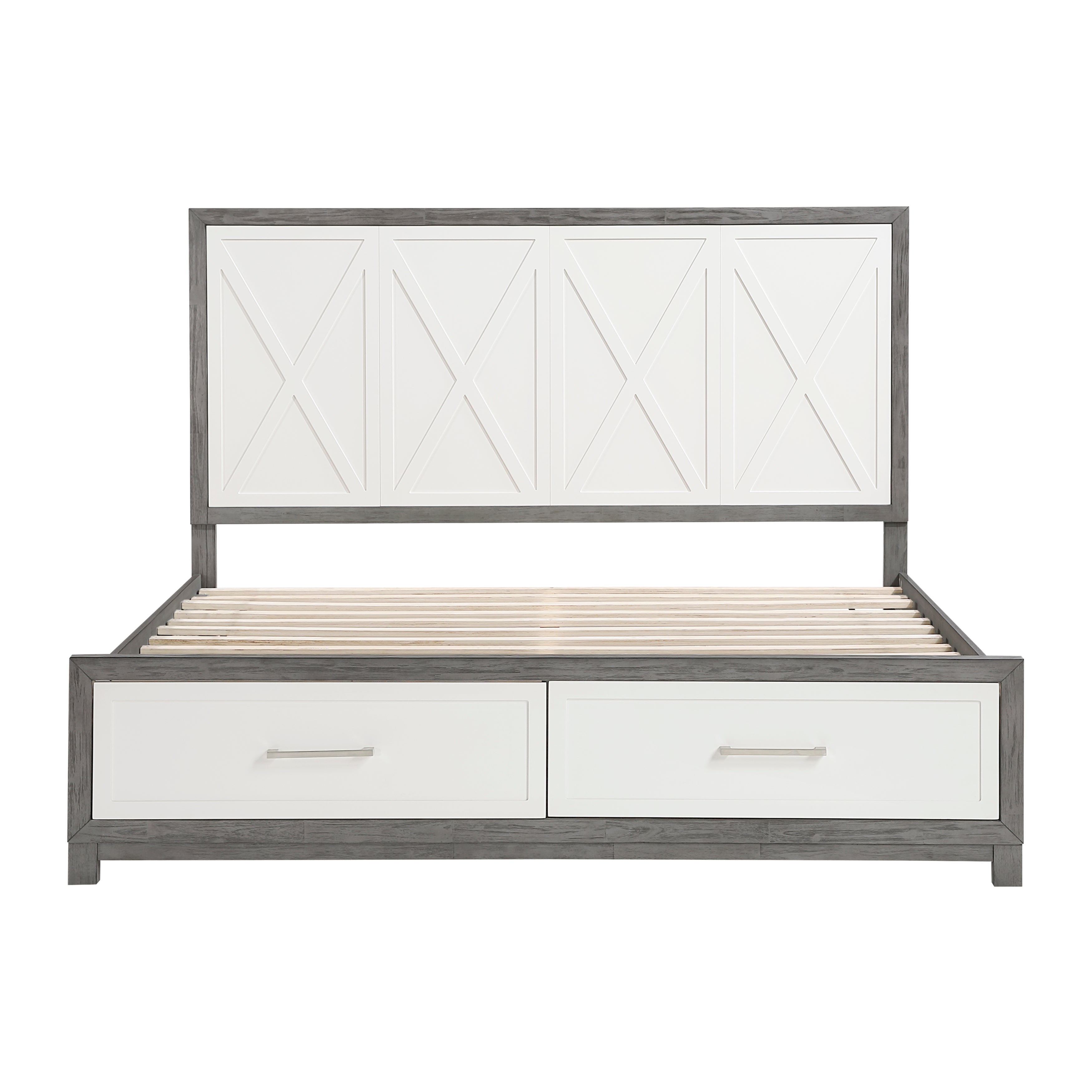 1366K-1EK* (3) Eastern King Platform Bed with Footboard Storage - 1366K-1EK*
