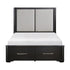 1381-1* (3) Queen Platform Bed with Footboard Storage - 1381-1*