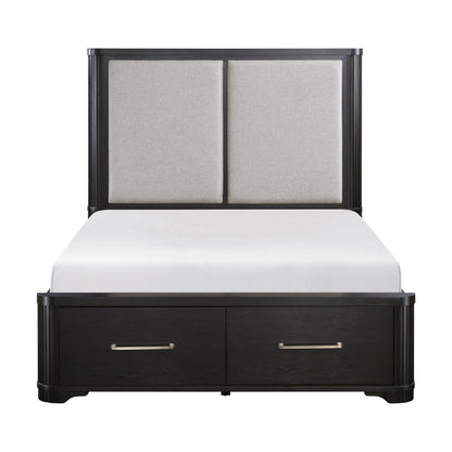 1381K-1EK* (3) Eastern King Platform Bed with Footboard Storage - 1381K-1EK*