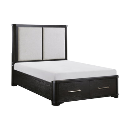 Gilbert Charcoal Storage Platform Bedroom Set from Homelegance - Luna Furniture