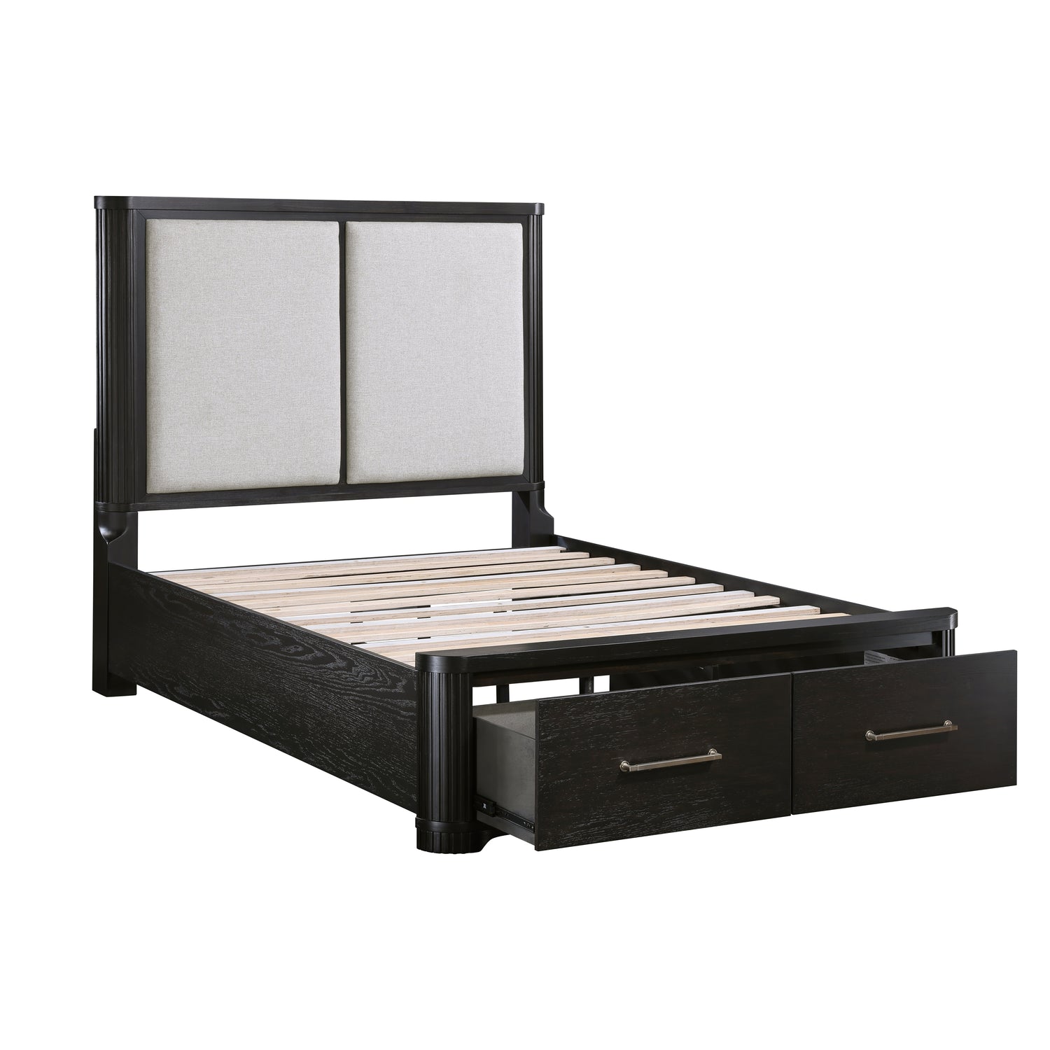 1381K-1EK* (3) Eastern King Platform Bed with Footboard Storage - 1381K-1EK*