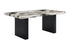 Vega Black Faux Marble Dining Table from Crown Mark - Luna Furniture