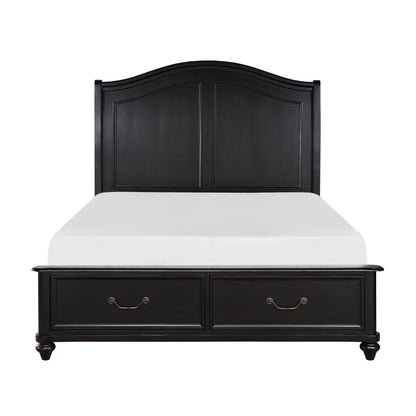 1420K-1EK* (3) Eastern King Platform Bed with Footboard Storage - Luna Furniture
