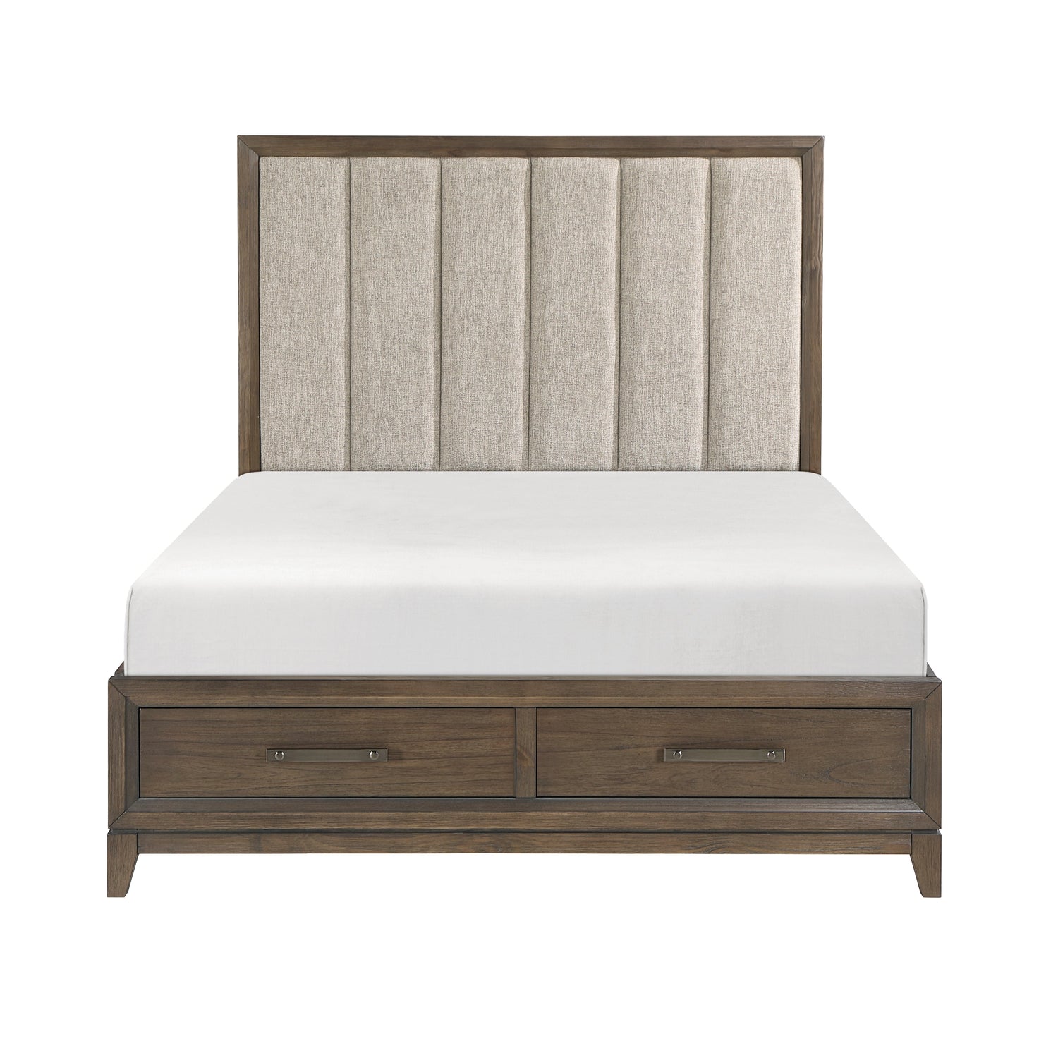 1422KN-1EK* (3) Eastern King Platform Bed with Footboard Storage - Luna Furniture