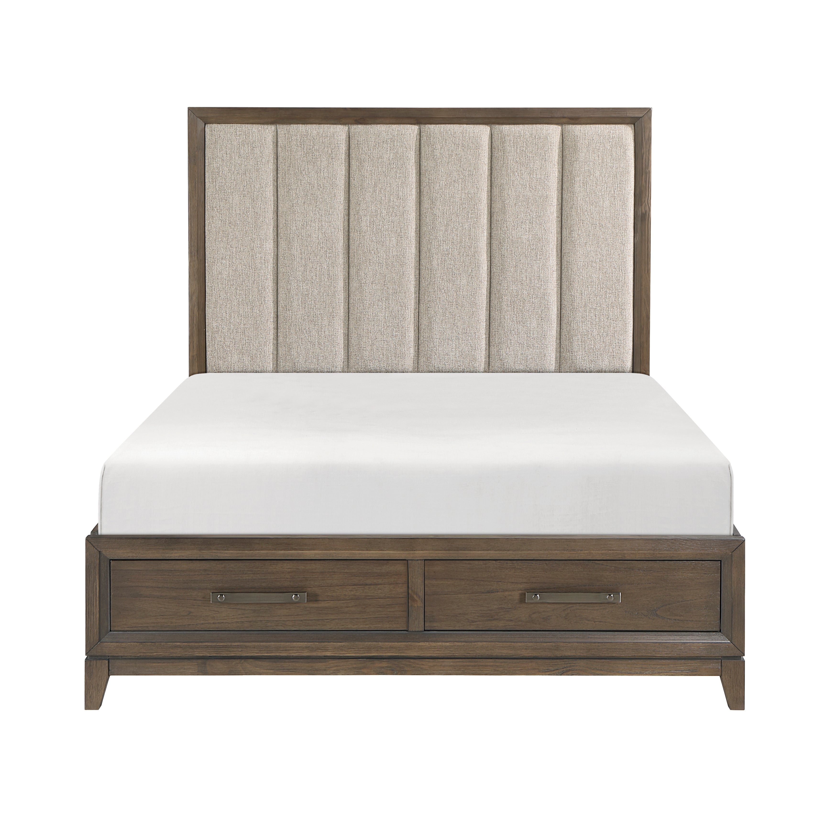 1422KN-1EK* (3) Eastern King Platform Bed with Footboard Storage - Luna Furniture