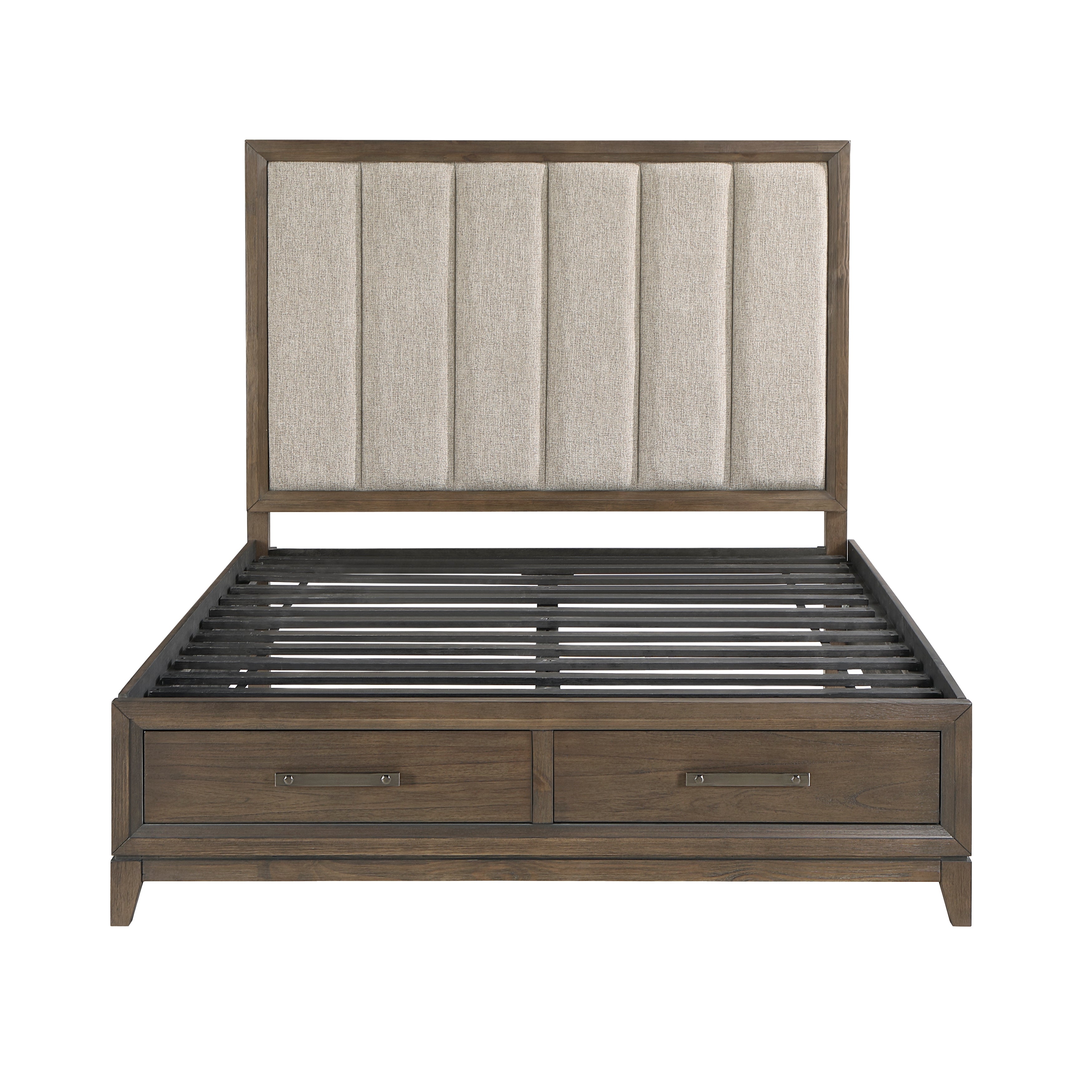 1422N-1* (3) Queen Platform Bed with Footboard Storage - Luna Furniture