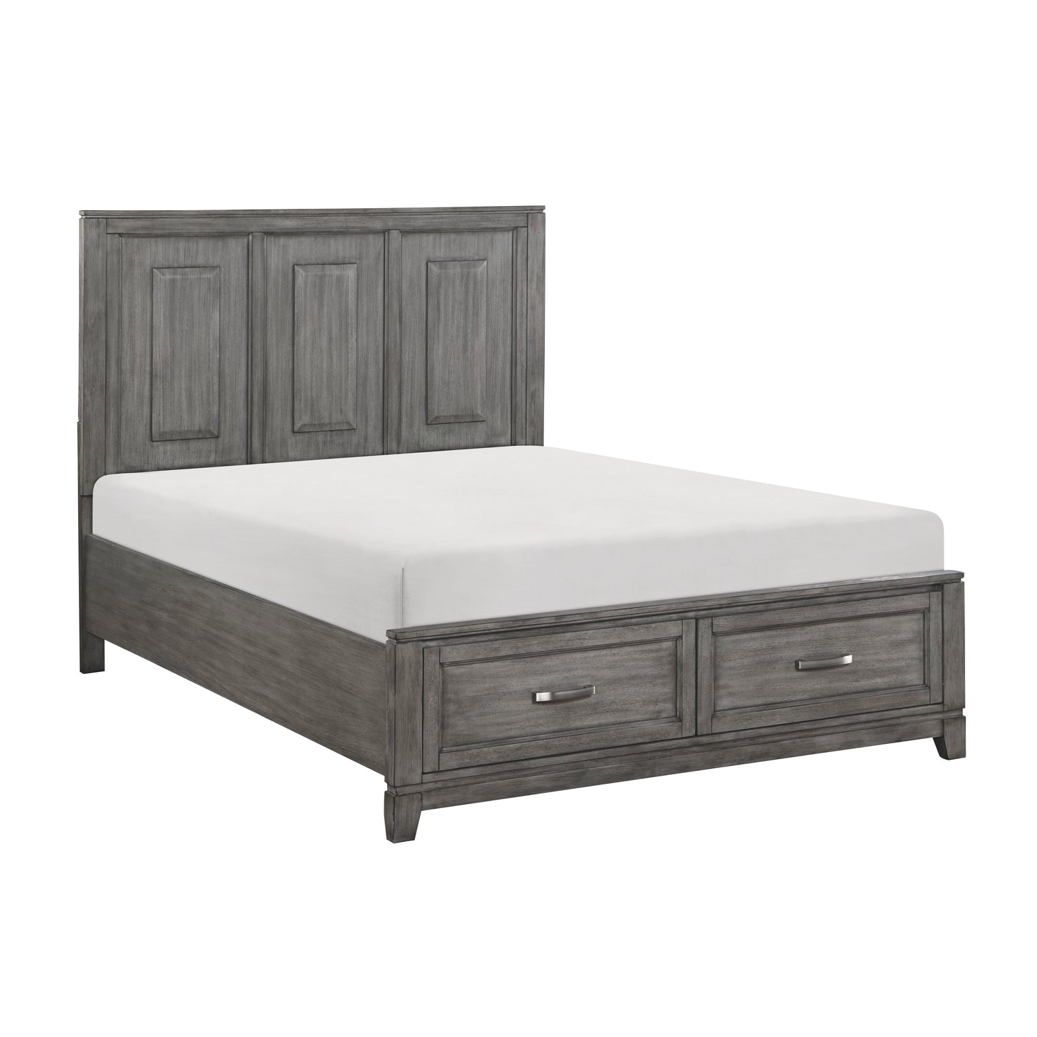 Garretson Gray Queen Storage Platform Bed from Homelegance - Luna Furniture