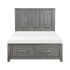 Garretson Gray Full Storage Platform Bed from Homelegance - Luna Furniture