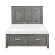 Garretson Gray Full Storage Platform Bed from Homelegance - Luna Furniture
