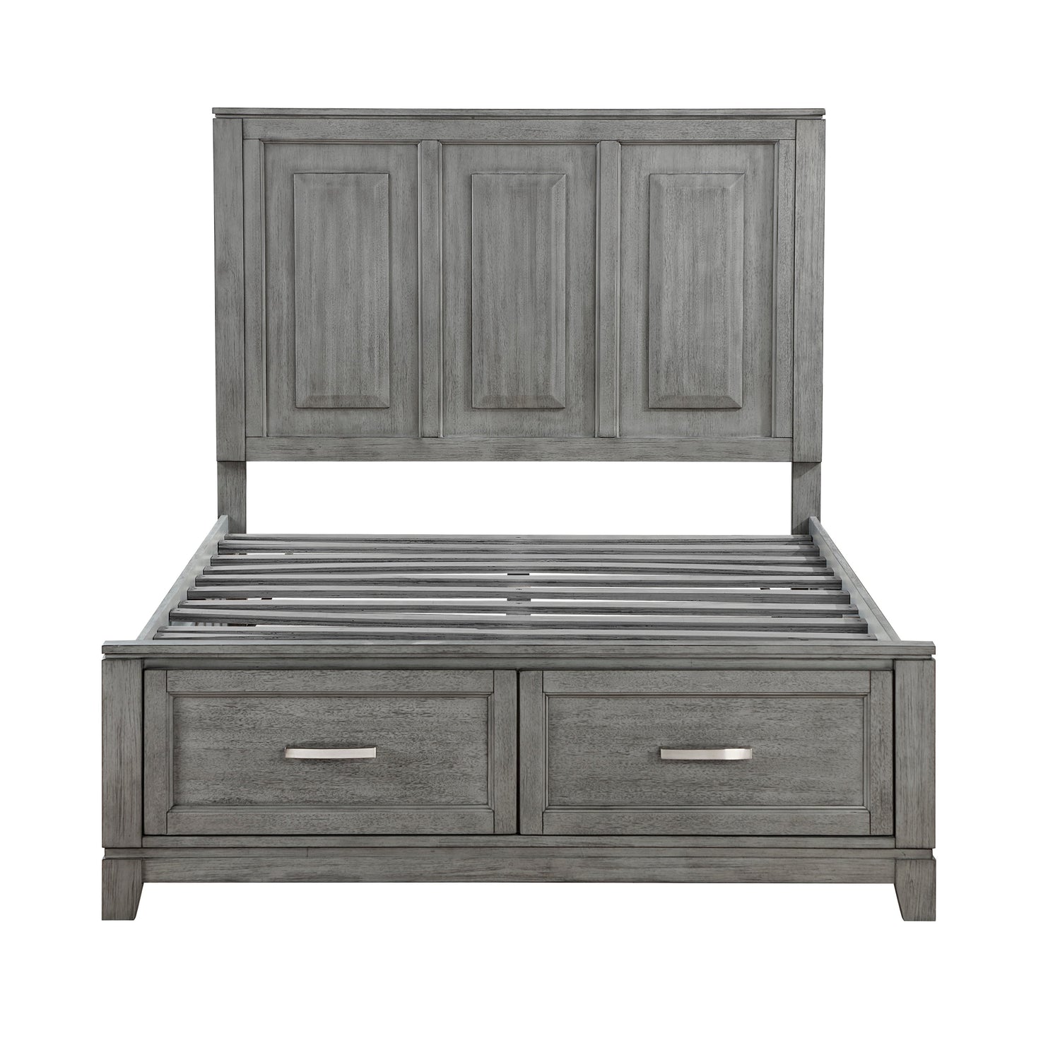 Garretson Gray Full Storage Platform Bed from Homelegance - Luna Furniture