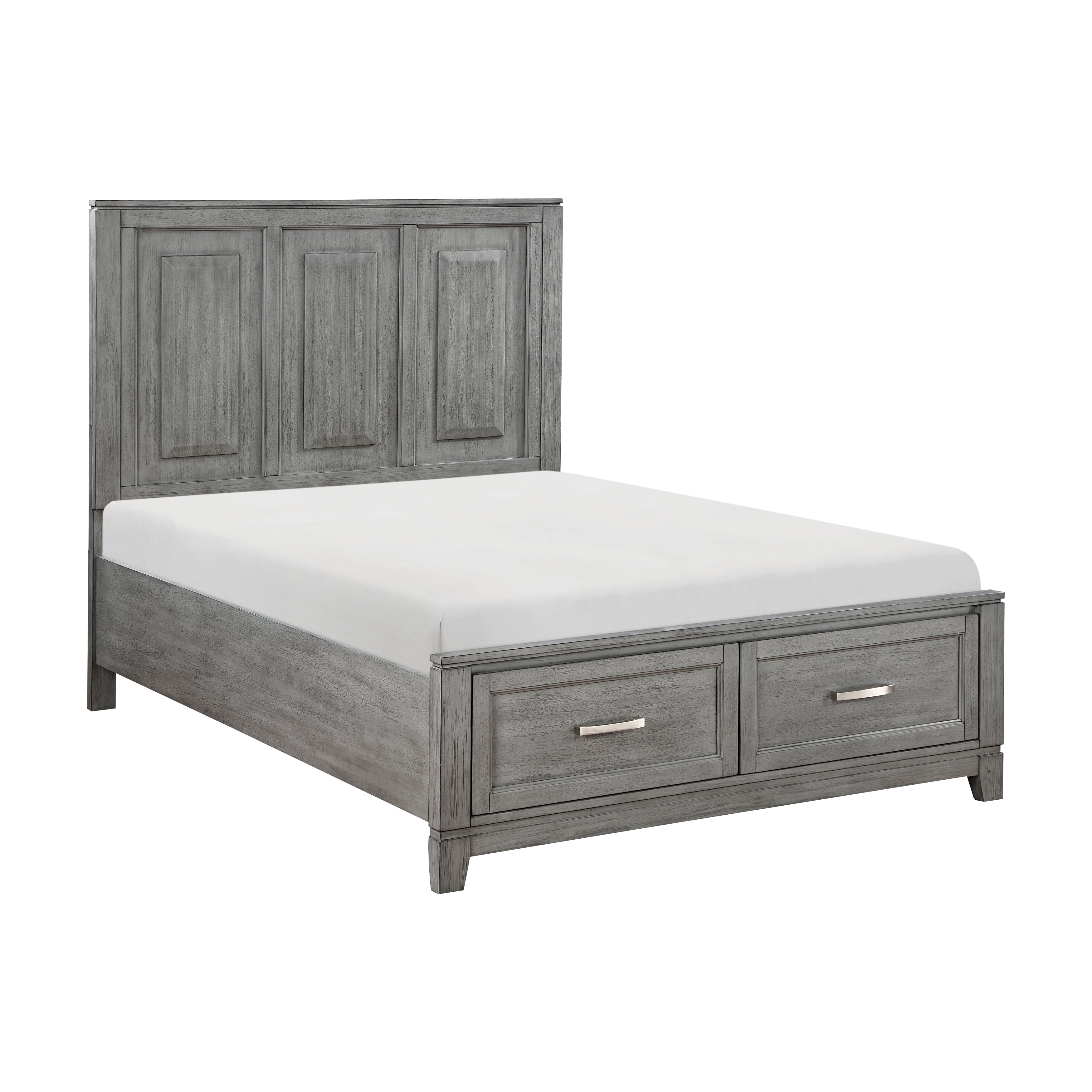 Garretson Gray Full Storage Platform Bed from Homelegance - Luna Furniture