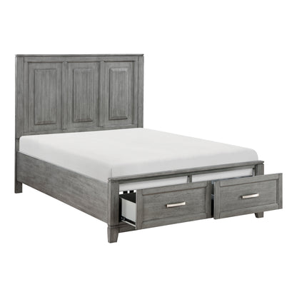 1450F-1* (3) Full Platform Bed with Footboard Storage - 1450F-1*