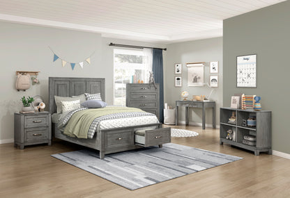 Garretson Gray Storage Platform Youth Bedroom Set from Homelegance - Luna Furniture