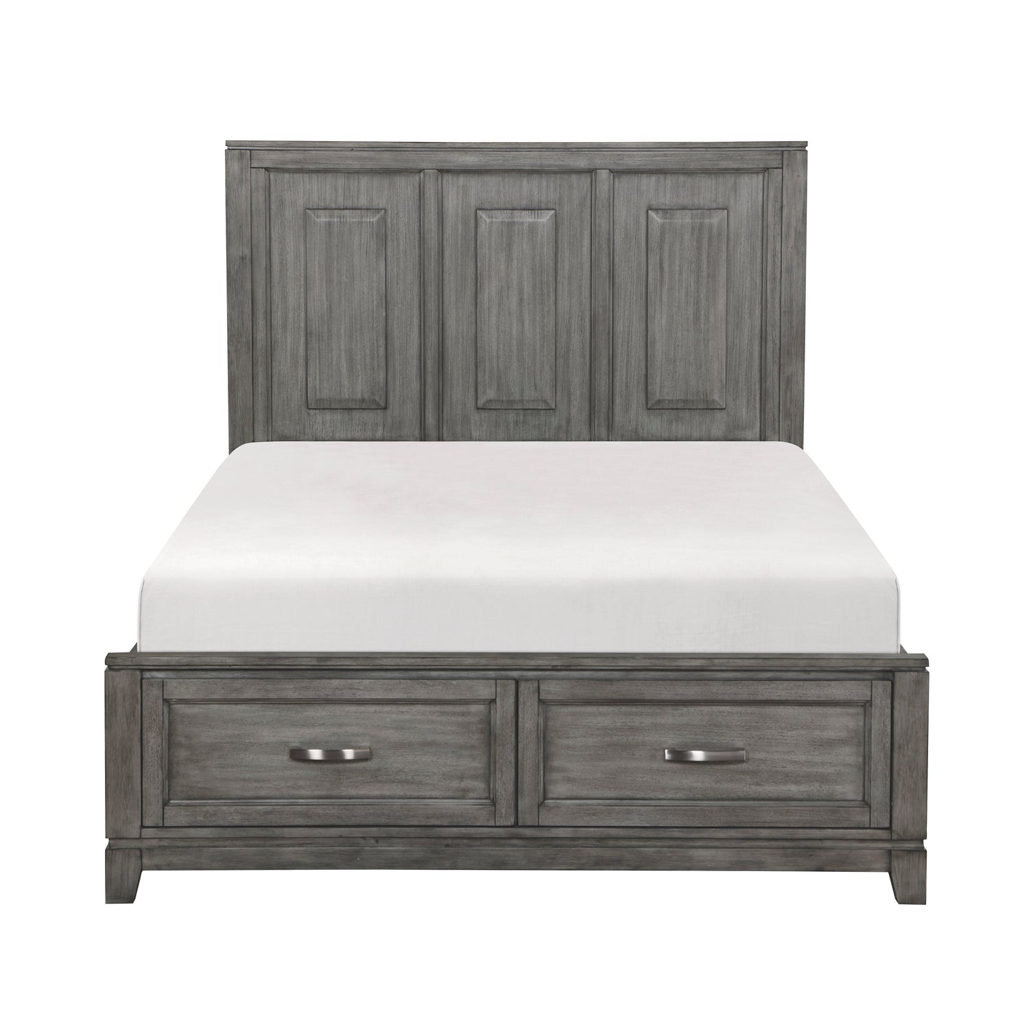 Garretson Gray King Storage Platform Bed from Homelegance - Luna Furniture