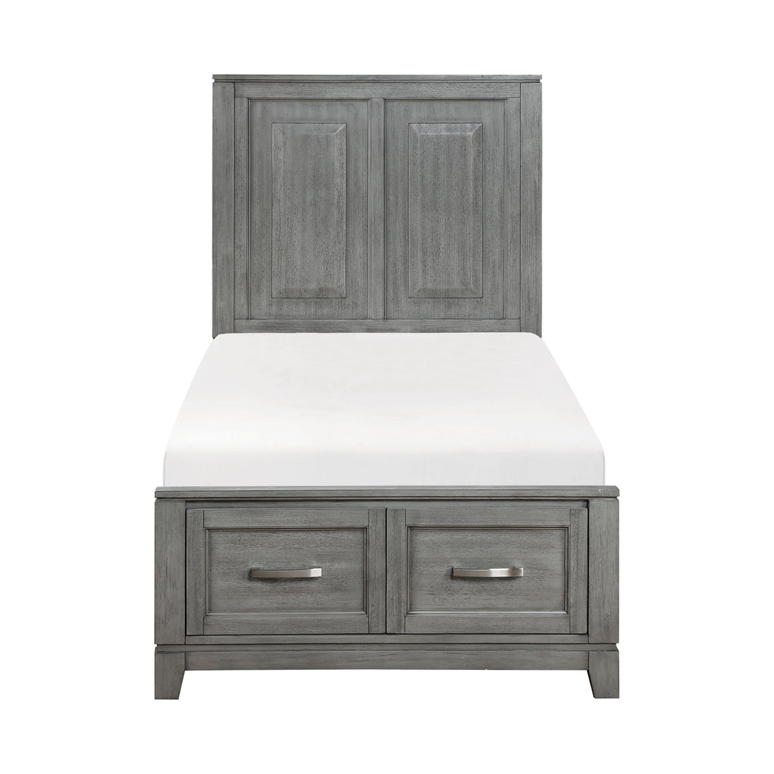 Garretson Gray Twin Storage Platform Bed from Homelegance - Luna Furniture
