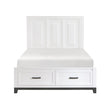 Garretson White Queen Storage Platform Bed from Homelegance - Luna Furniture