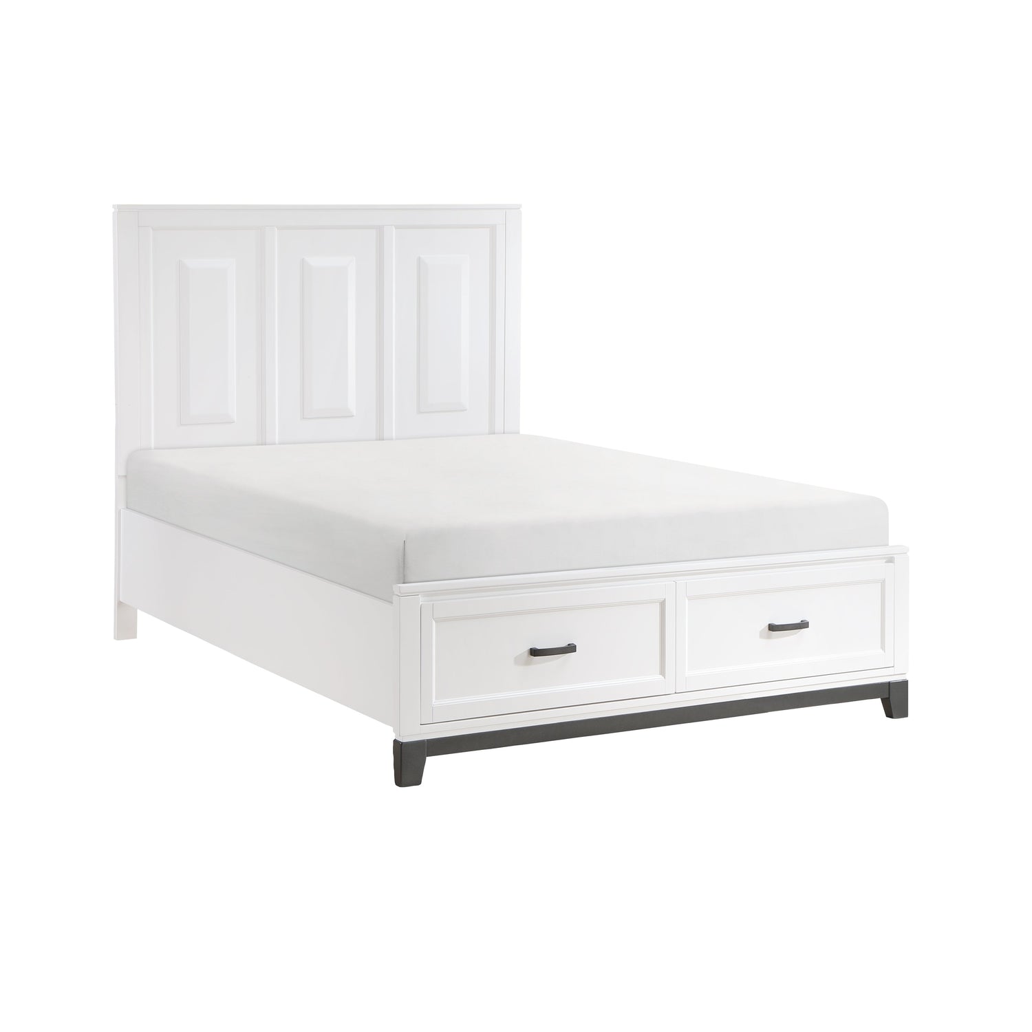Garretson White Queen Storage Platform Bed from Homelegance - Luna Furniture