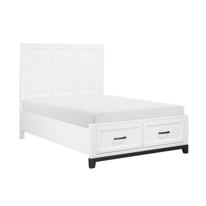Garretson White Full Storage Platform Bed from Homelegance - Luna Furniture