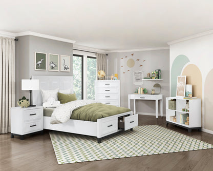 Garretson White Full Storage Platform Bed from Homelegance - Luna Furniture