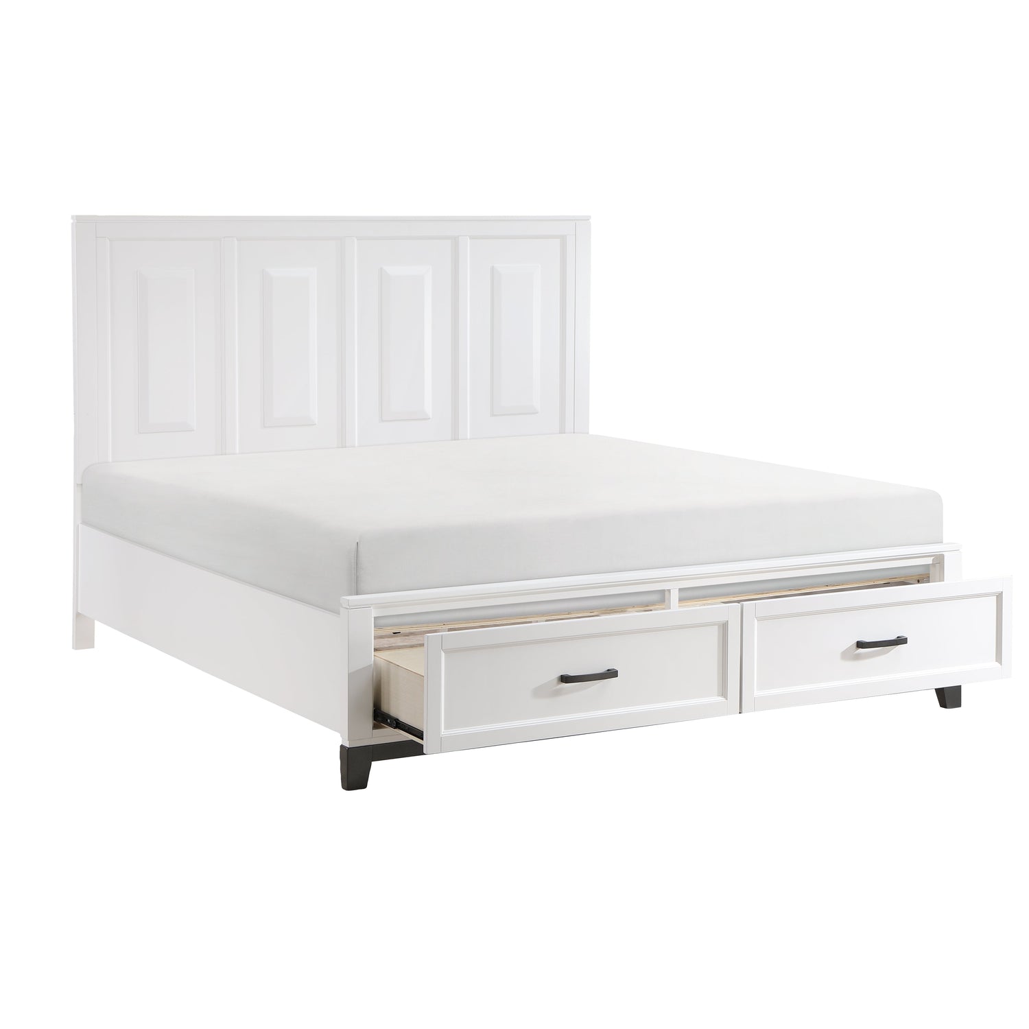 Garretson White Storage Platform Bedroom Set from Homelegance - Luna Furniture