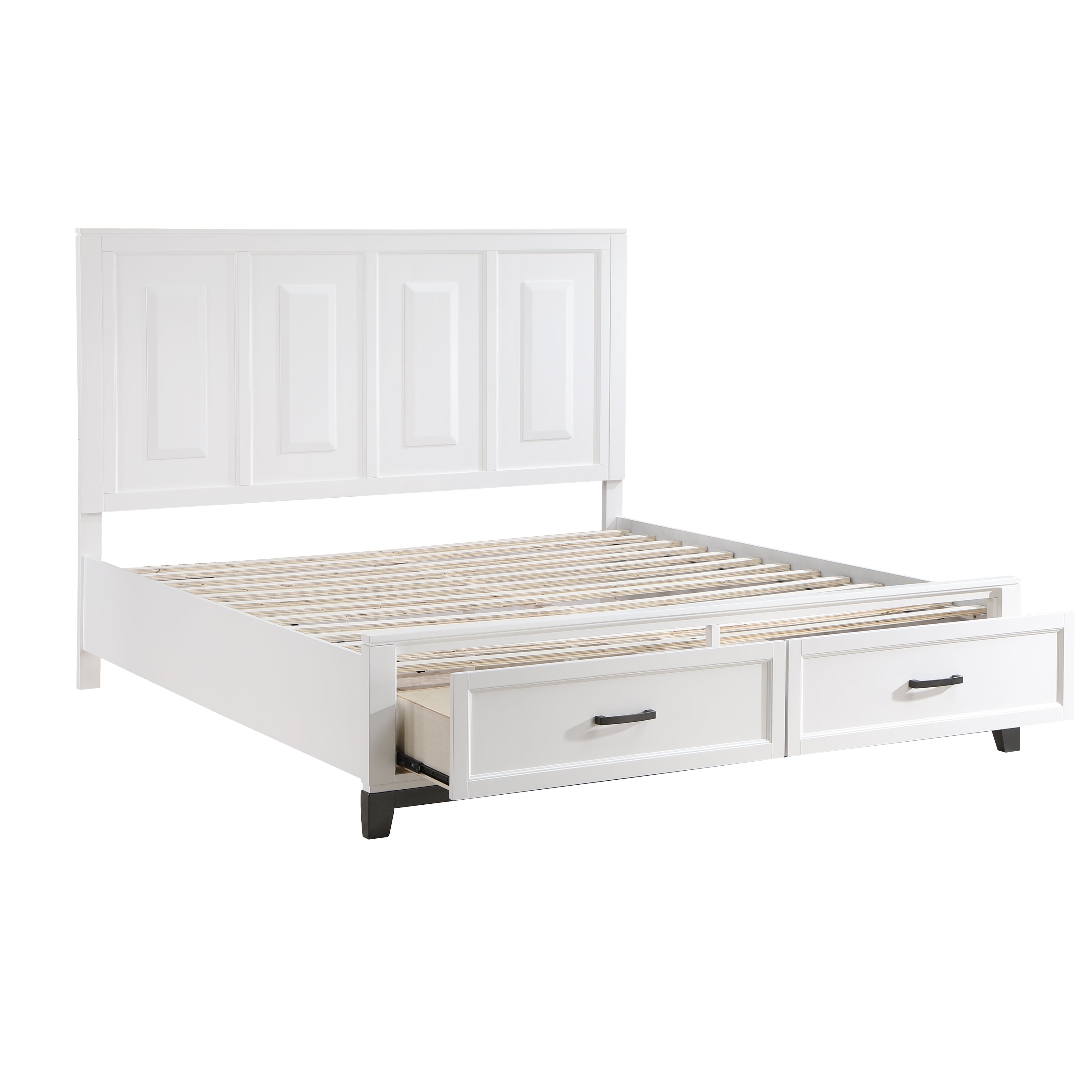 Garretson White Storage Platform Bedroom Set from Homelegance - Luna Furniture