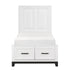 Garretson White Twin Storage Platform Bed from Homelegance - Luna Furniture