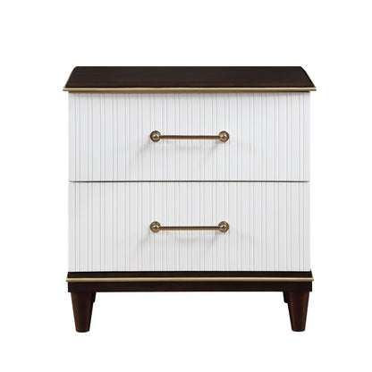 Niles White/Cherry Panel Bedroom Set from Homelegance - Luna Furniture