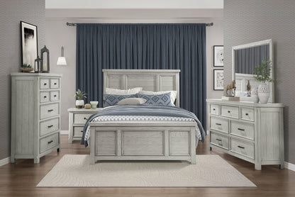 Providence Light Gray Queen Panel Bed from Homelegance - Luna Furniture