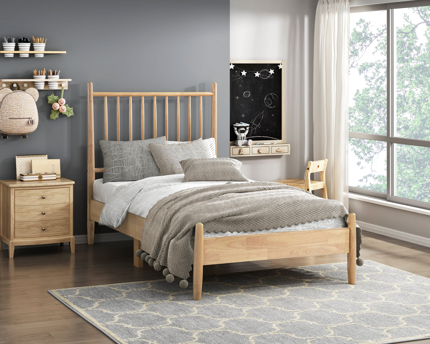 1490T-1 Twin Platform Bed - 1490T-1