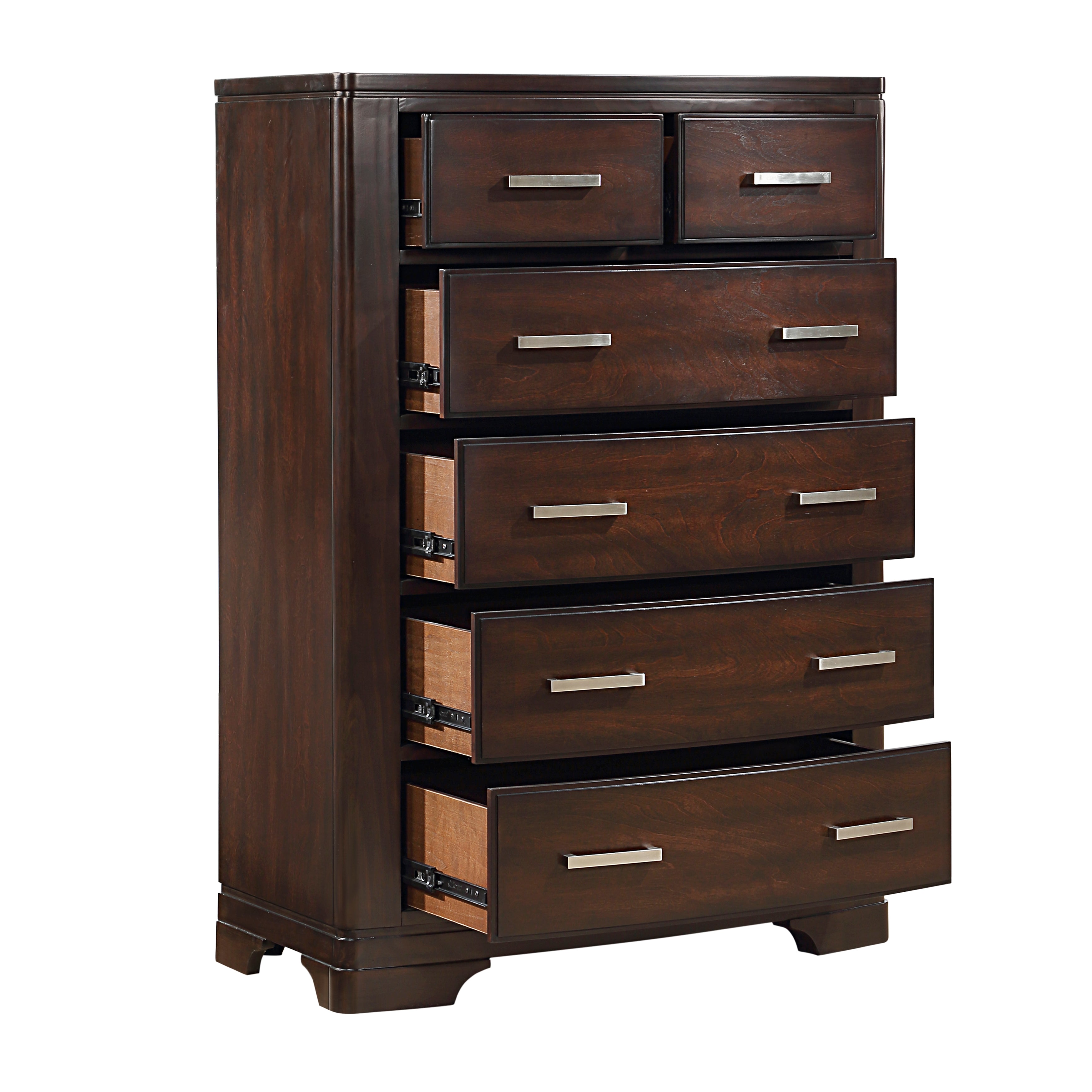 Hudson Cherry Storage Platform Bedroom Set from Homelegance - Luna Furniture