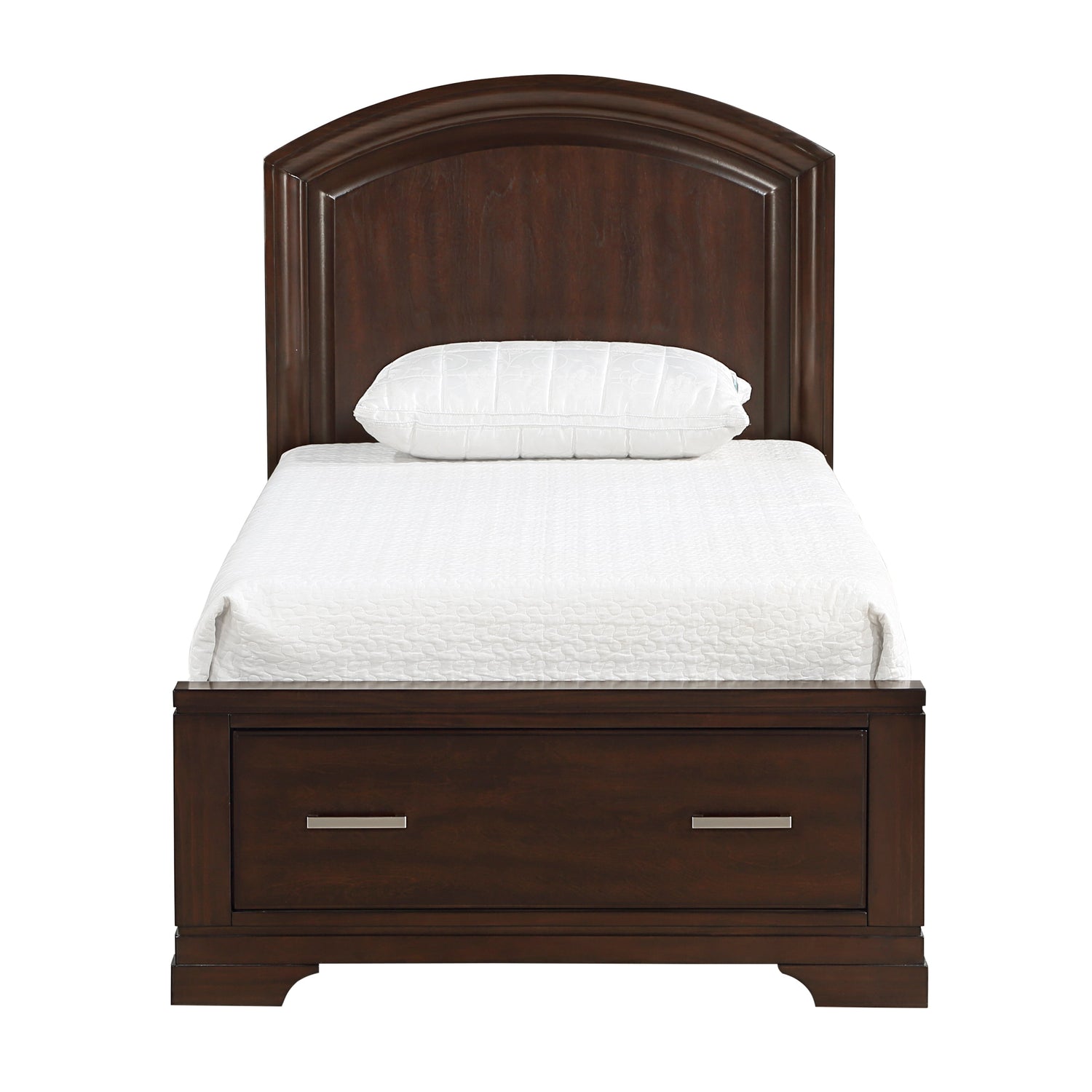 Hudson Cherry Twin Storage Platform Bed from Homelegance - Luna Furniture