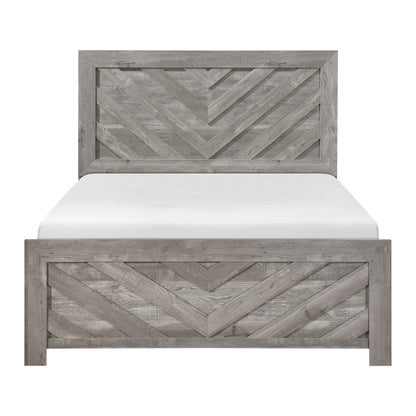 Corbin Gray V-Pattern Panel Bedroom Set from Homelegance - Luna Furniture