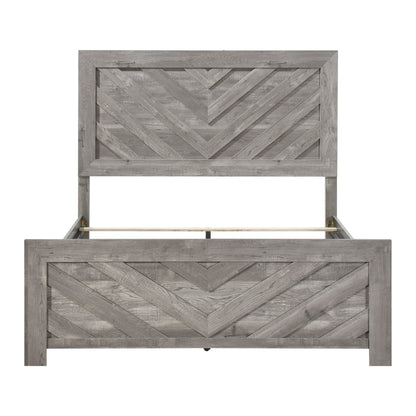 Corbin Gray V-Pattern Panel Bedroom Set from Homelegance - Luna Furniture