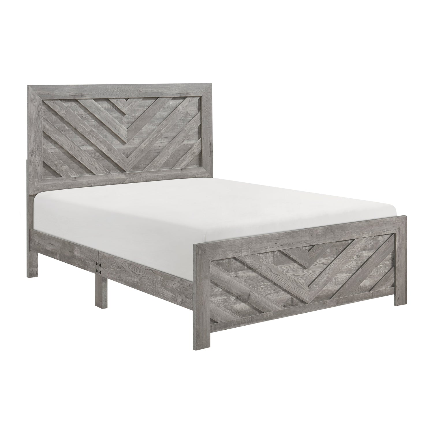 Corbin Gray V-Pattern Panel Bedroom Set from Homelegance - Luna Furniture