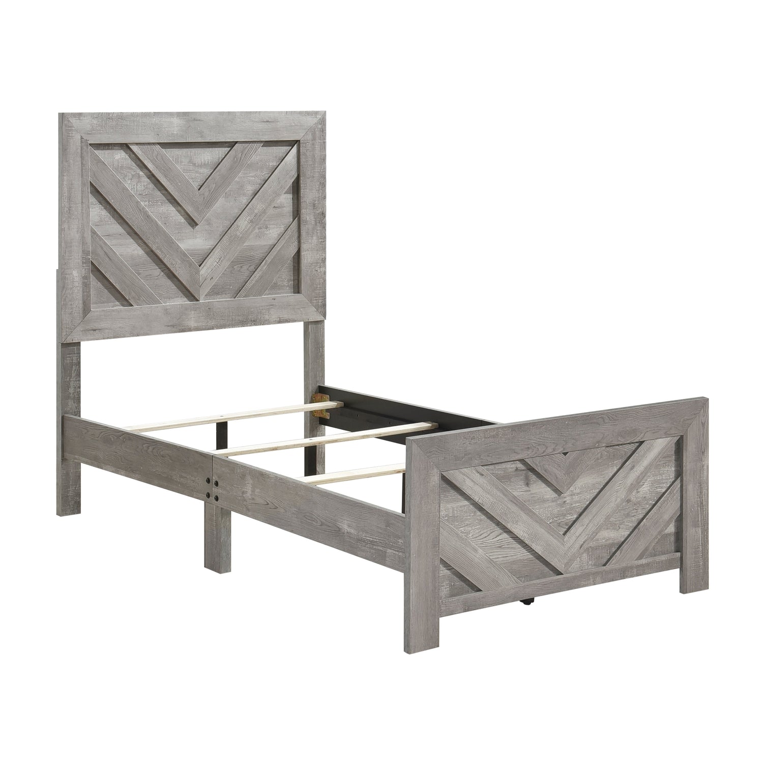 Corbin Gray V-Pattern Panel Youth Bedroom Set from Homelegance - Luna Furniture