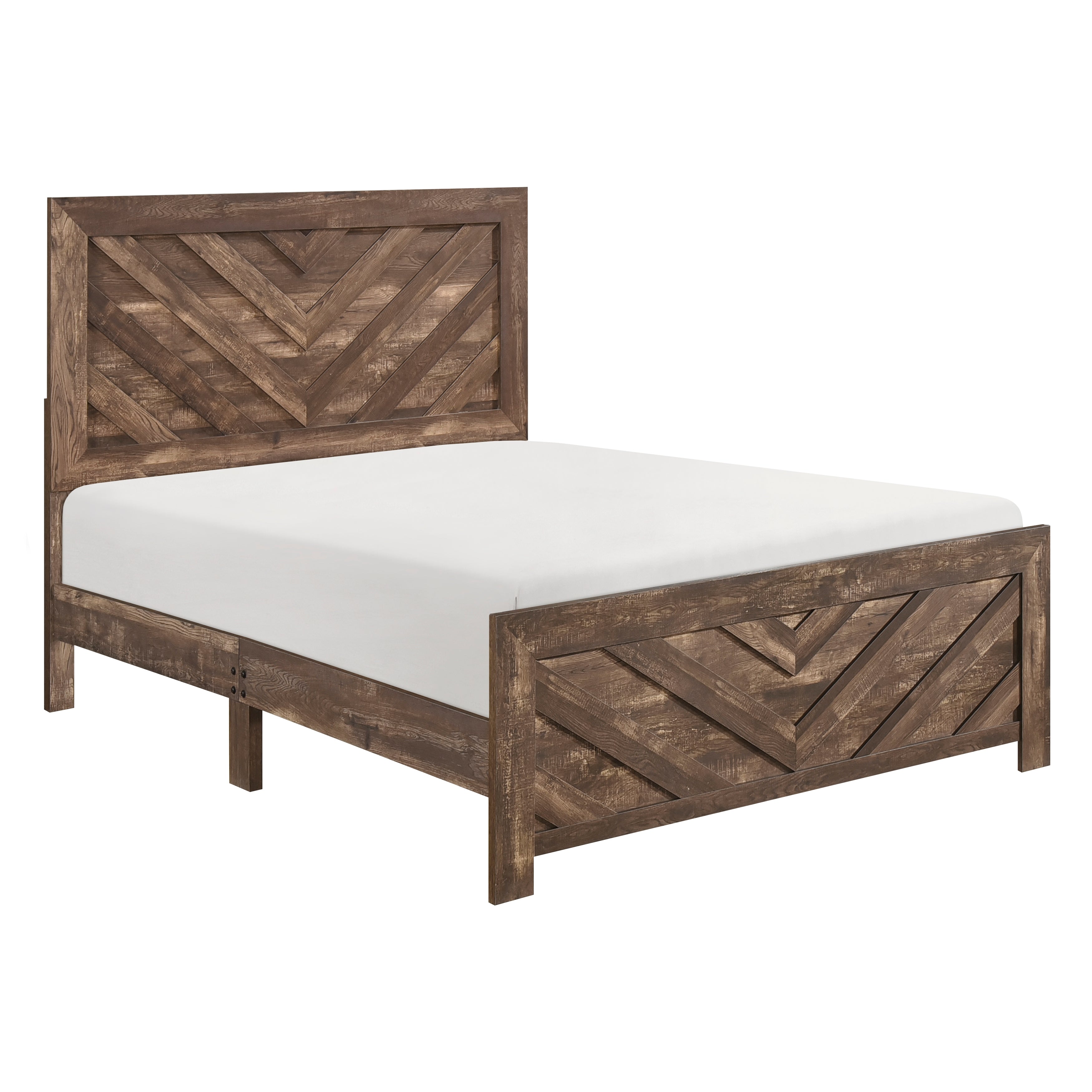 Corbin Brown V-Pattern Panel Bedroom Set from Homelegance - Luna Furniture
