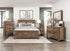 Corbin Brown V-Pattern Panel Bedroom Set from Homelegance - Luna Furniture