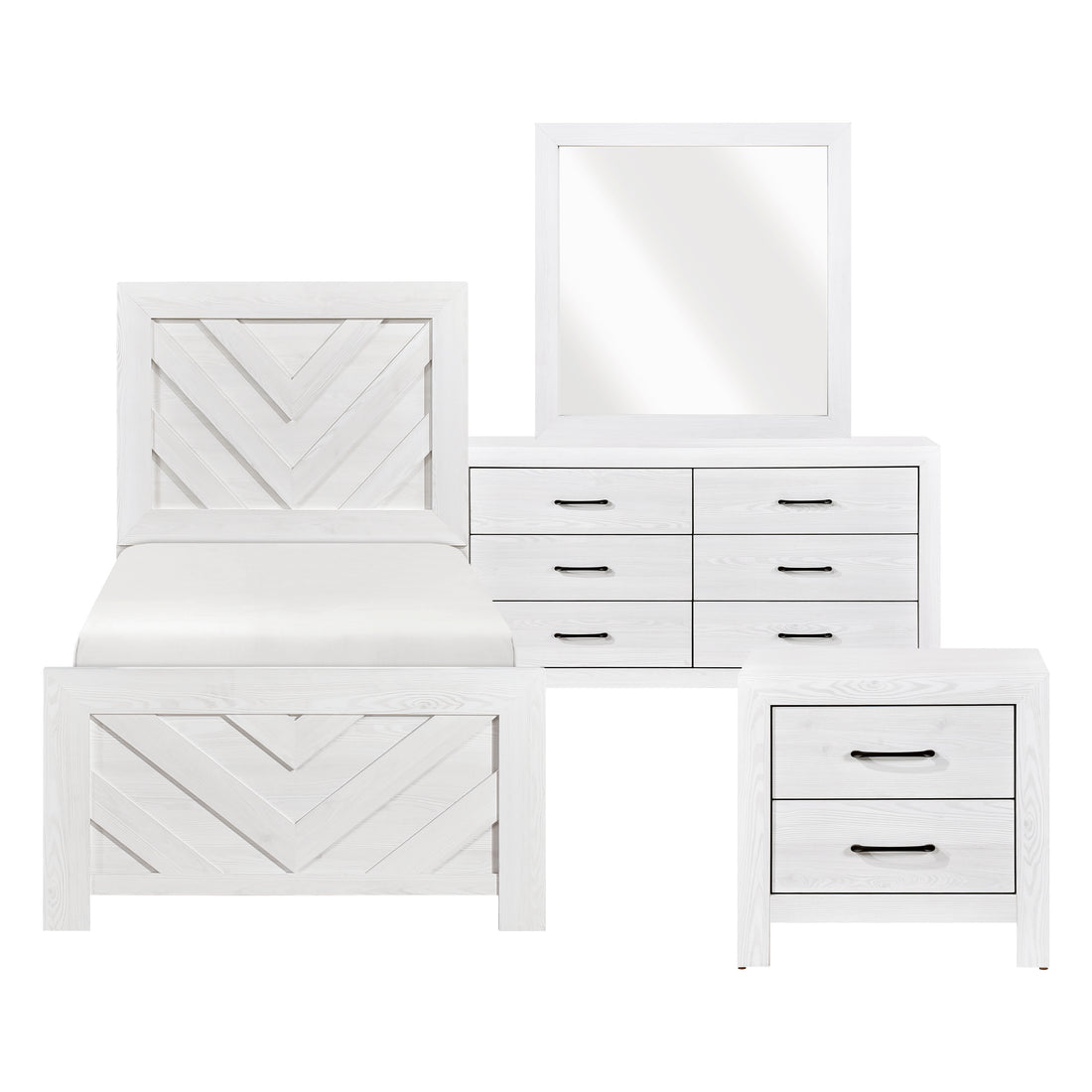 1534NPWHT-1*4 4pc Set (TB+NS+DR+MR) - 1534NPWHT-1*4