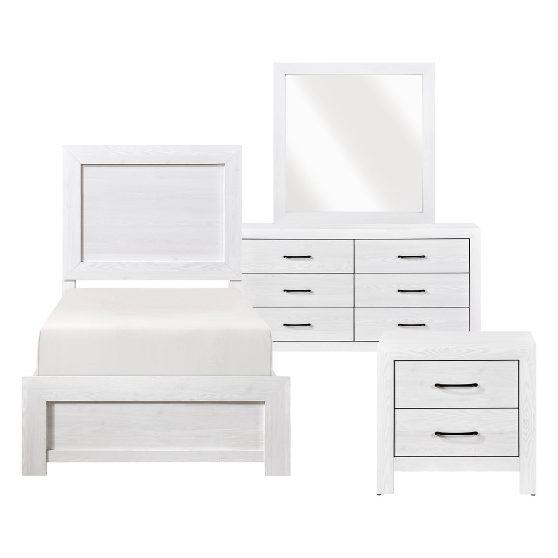 1534WHT-1*4 4pc Set (TB+NS+DR+MR) - 1534WHT-1*4