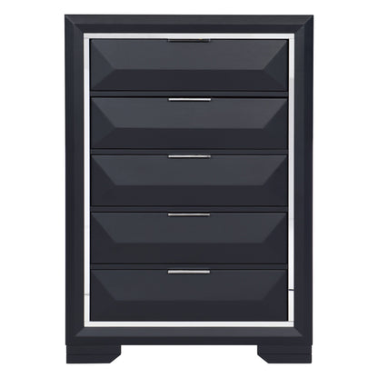 Rosemont Midnight Blue Storage Platform Bedroom Set from Homelegance - Luna Furniture