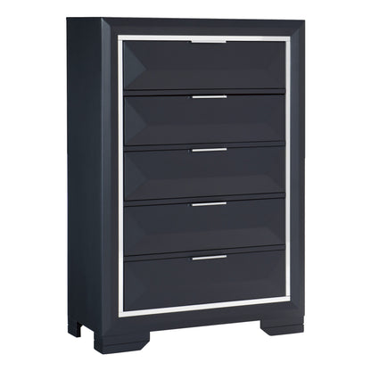 Rosemont Midnight Blue Storage Platform Bedroom Set from Homelegance - Luna Furniture